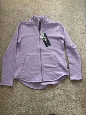 Skecher Lavender Full-Zip Ribbed Jacket